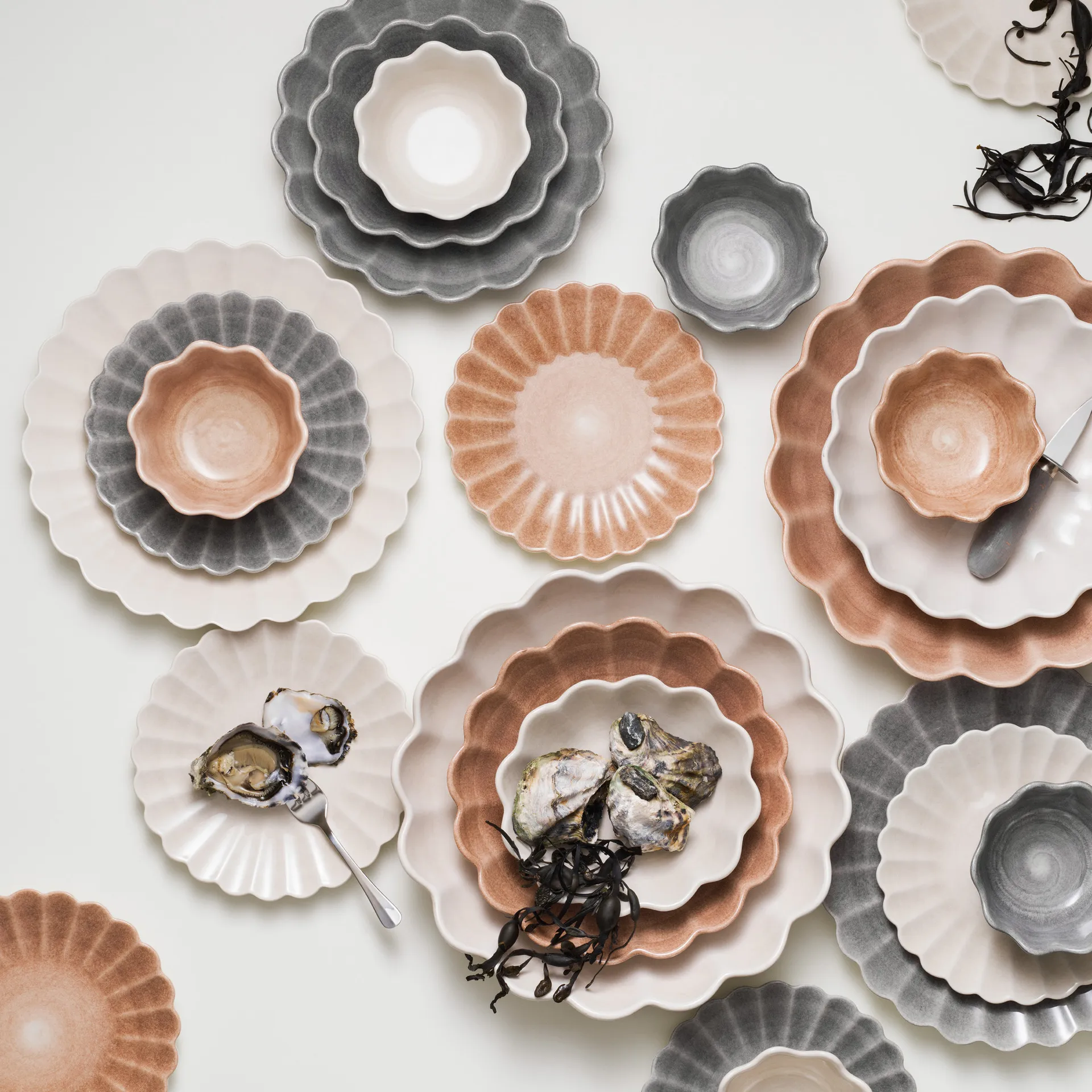 Oyster Teller 28cm, Sand Mateus