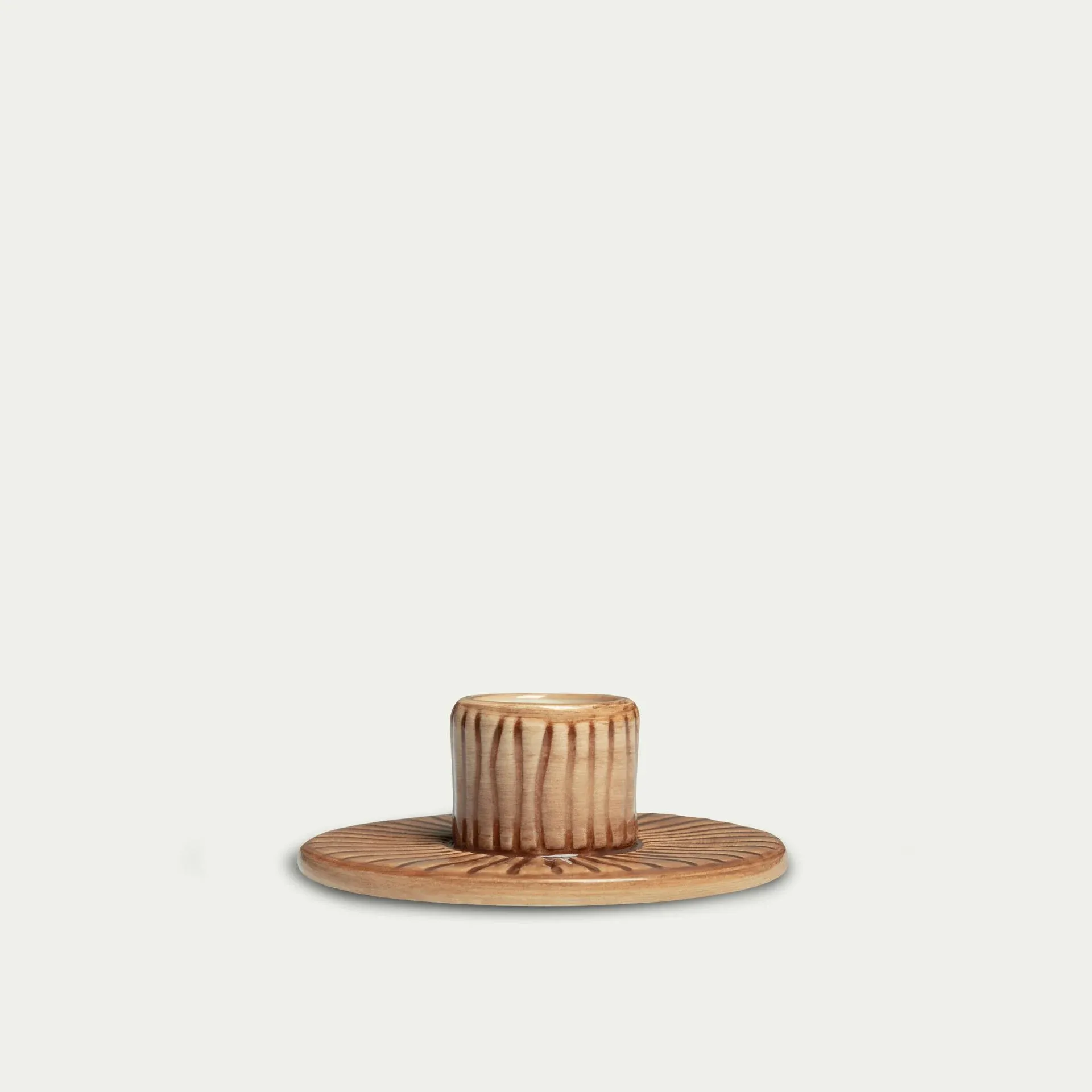 Stripes Kerzenhalter Ø8cm, Cinnamon Mateus