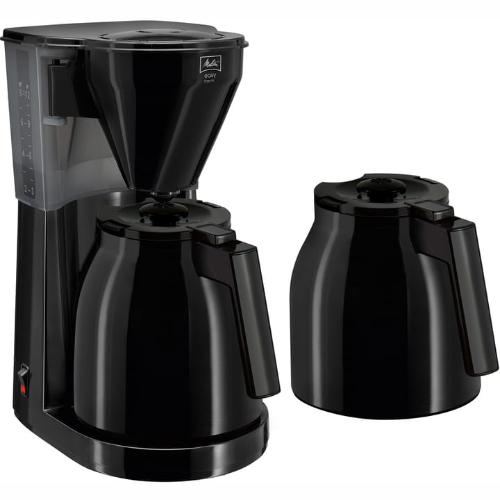 Easy 2.0 Therm Kaffeemaschine 2 Kannen, Schwarz Melitta