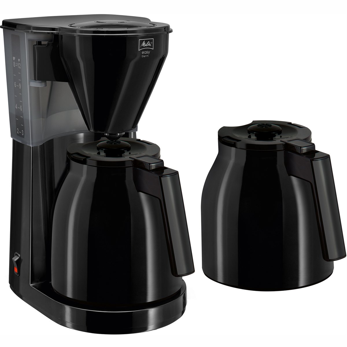 Melitta Easy 2.0 Therm Kaffeemaschine 2 Kannen Schwarz