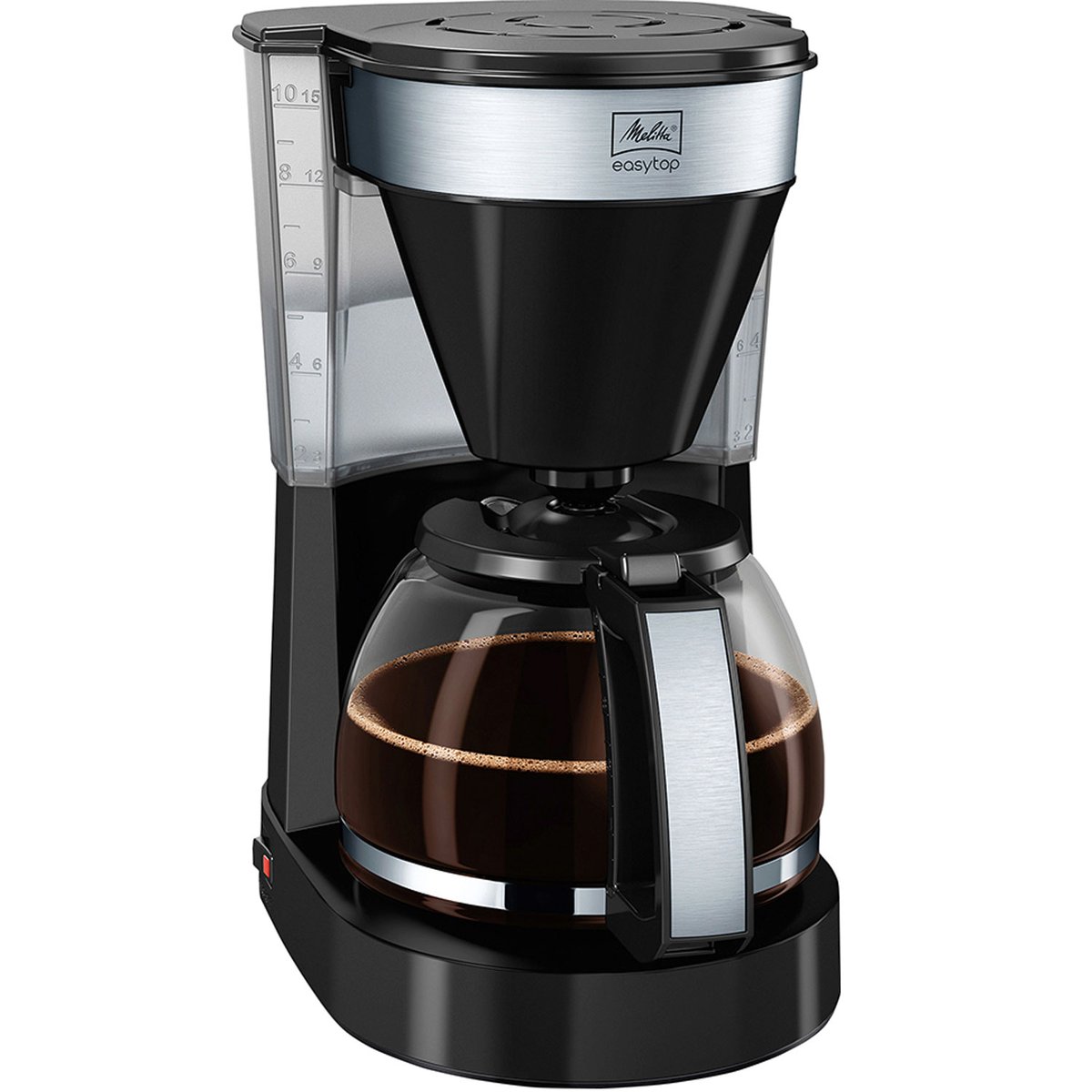 Melitta Easy Top 2.0 Kaffeemaschine Schwarz-Edelstahl