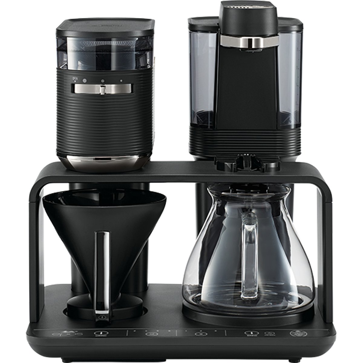 Melitta Epos Pour-Over Kaffeemaschine Schwarz-chrom