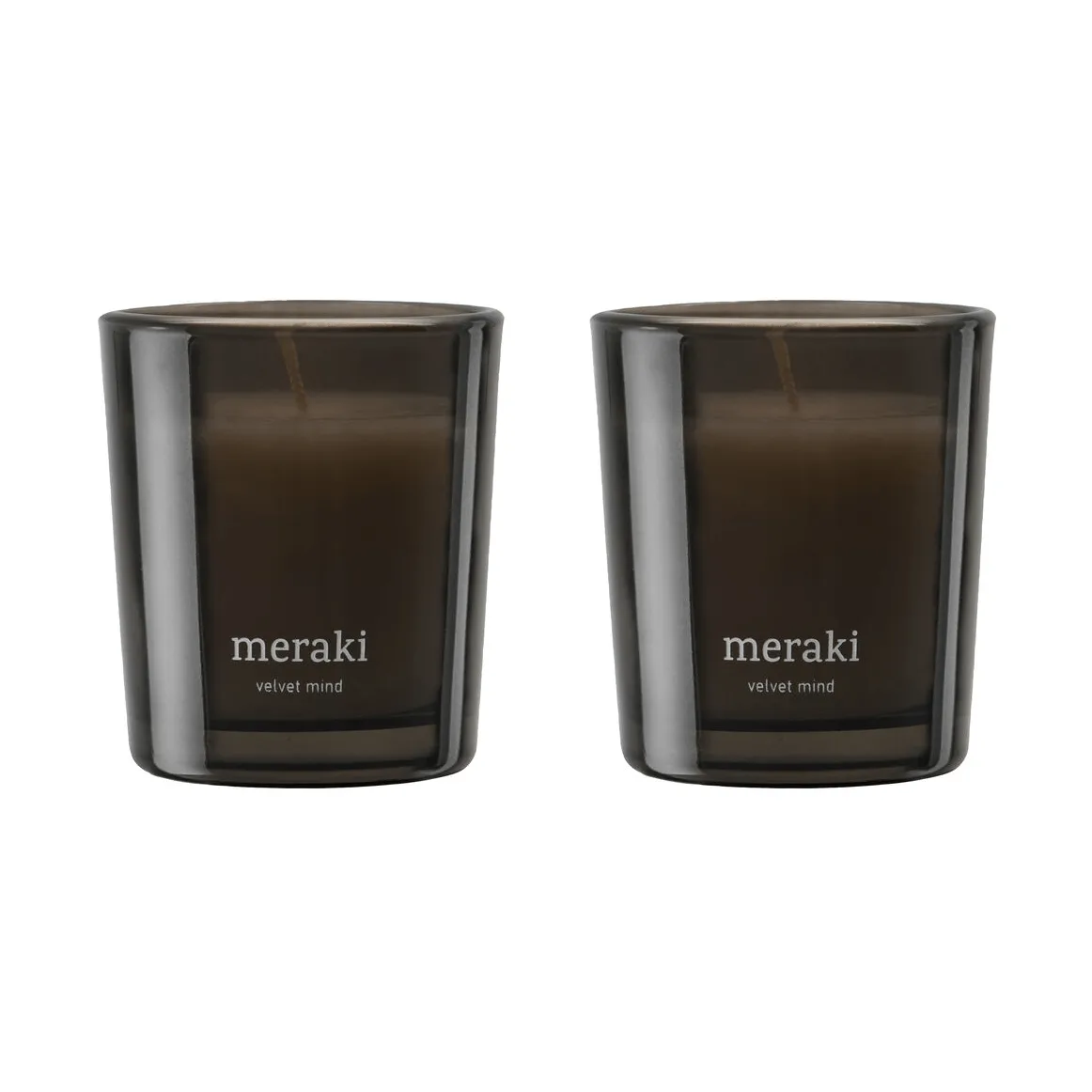 Meraki Duftkerze 12 Stunden 2er-Pack, Velvet mind Meraki