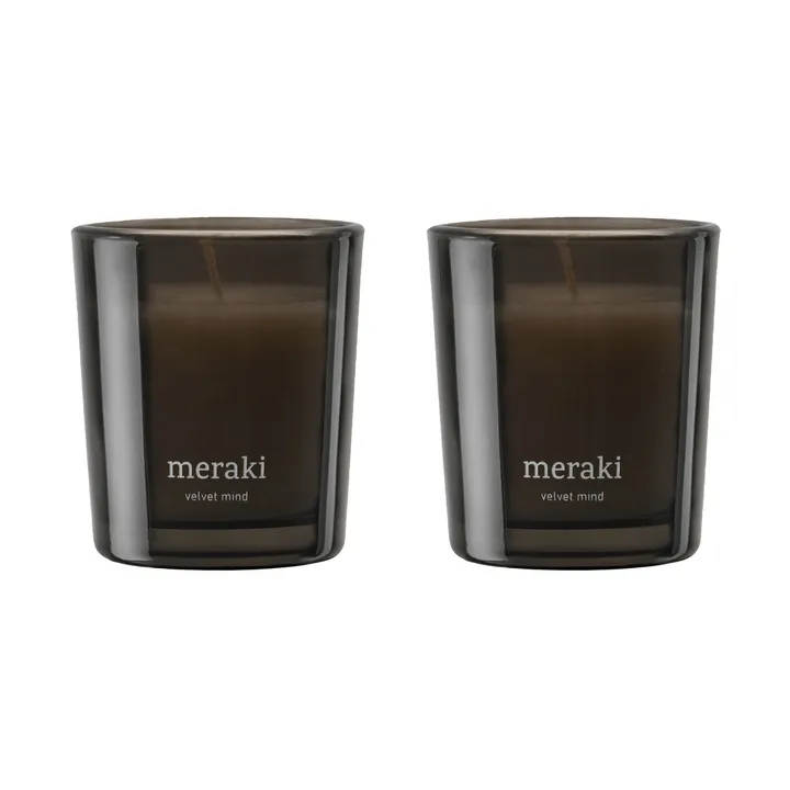 Meraki Duftkerze 12 Stunden 2er-Pack - Velvet mind - Meraki