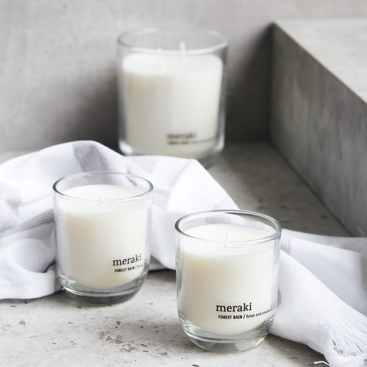Meraki Duftkerze 22 Stunden 2er Pack, Forest rain Meraki
