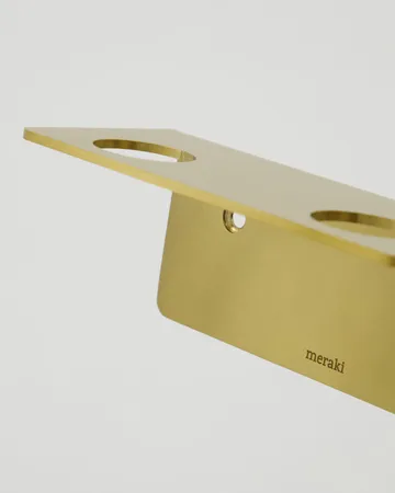 Meraki Flaschenhalter - Gebürstete Messingoberfläche, für 2 Flaschen - Meraki
