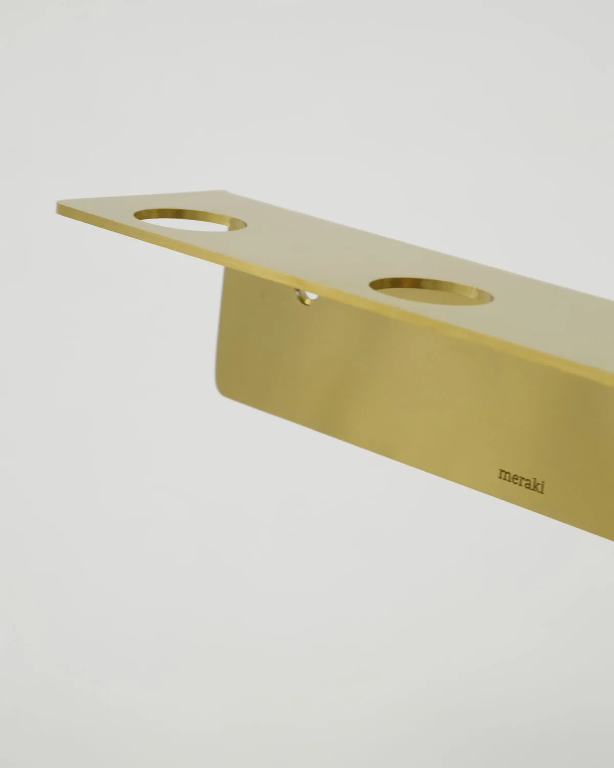 Meraki Flaschenhalter, Gebürstete Messingoberfläche, für 3 Flaschen Meraki
