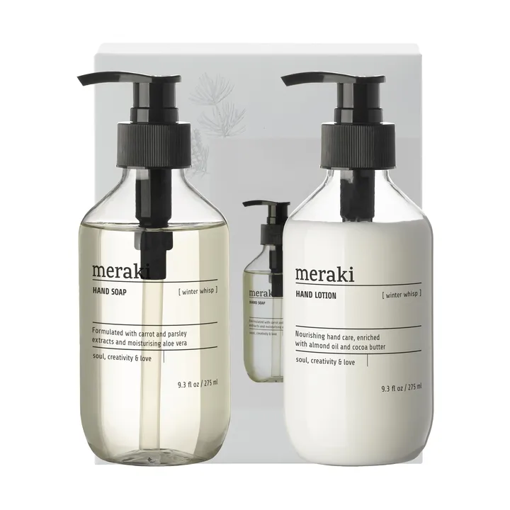 Meraki Geschenkset, Handseife und Handlotion - Winter whisp - Meraki