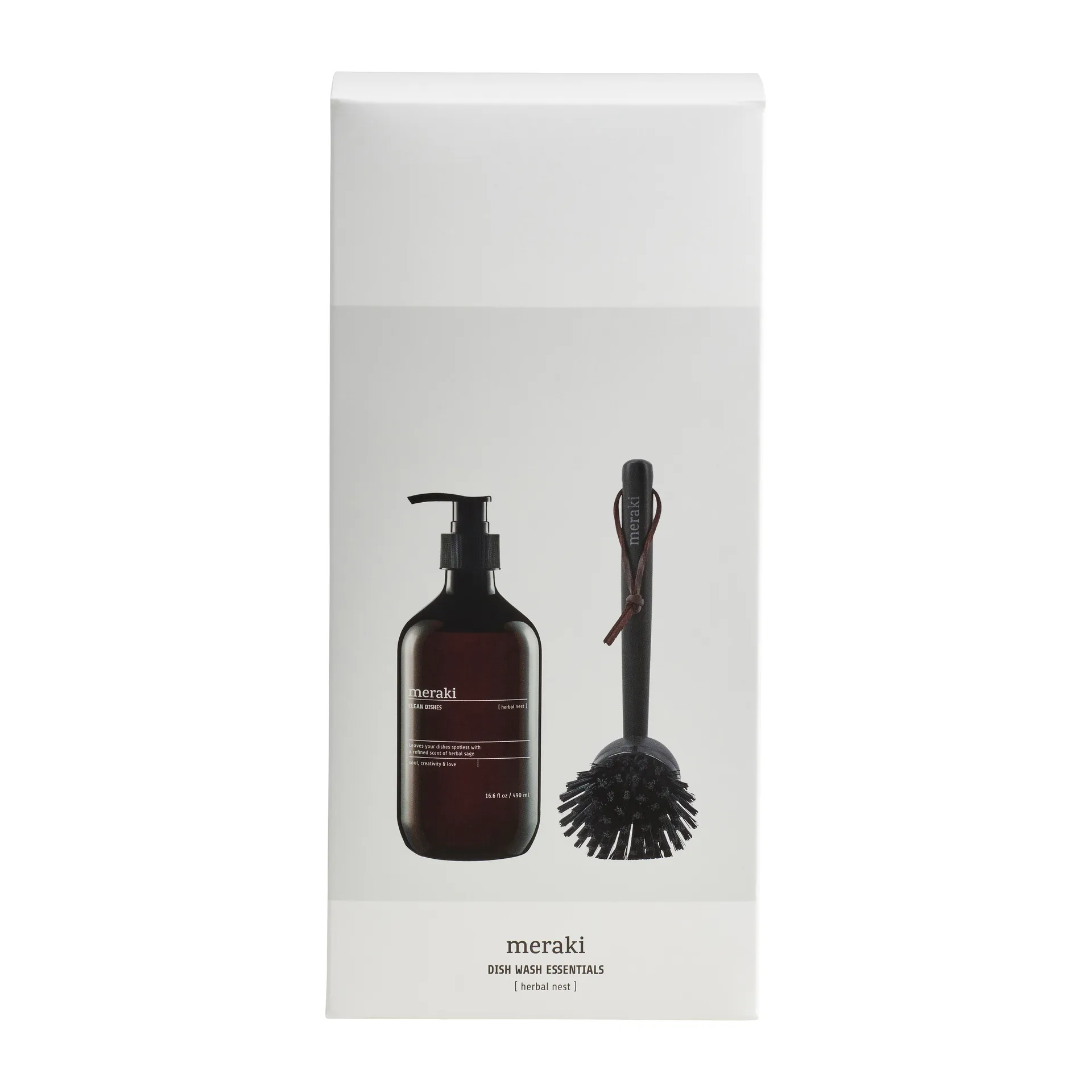 Meraki Geschenkset Spülmittel und Spülbürste, Herbal nest Meraki