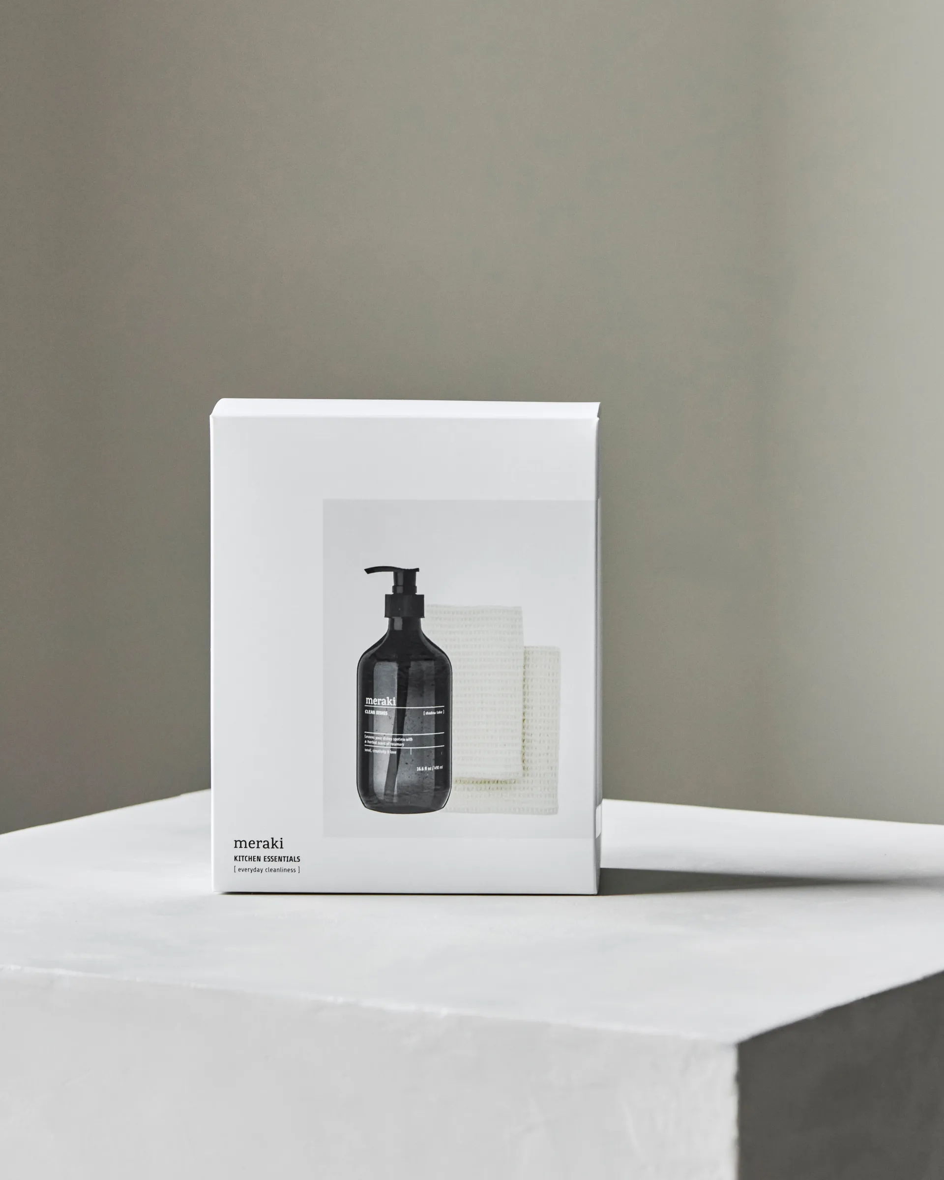 Meraki Geschenkset Spülmittel und Spültuch 3-teilig, Shadow lake Meraki