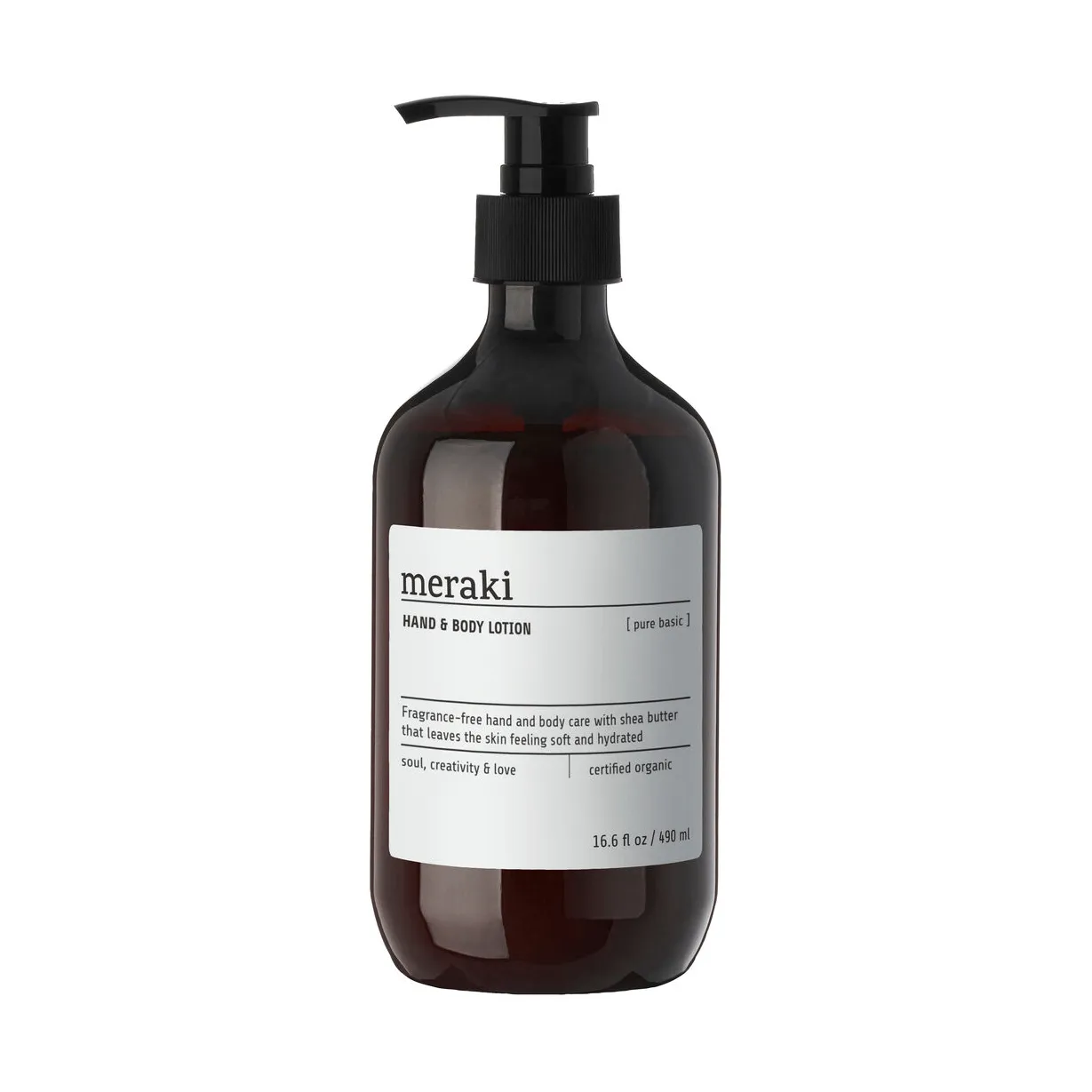 Meraki Hand- & Körperlotion 490 ml, Pure basic Meraki