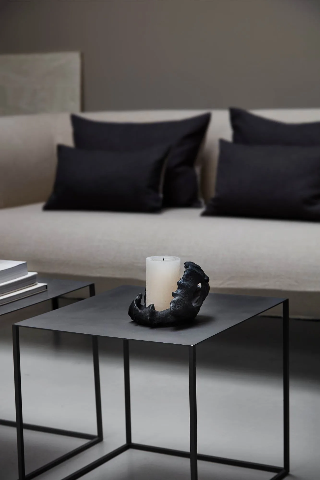 Cubic Beistelltisch, Schwarz, 43x43x40 cm Mette Ditmer