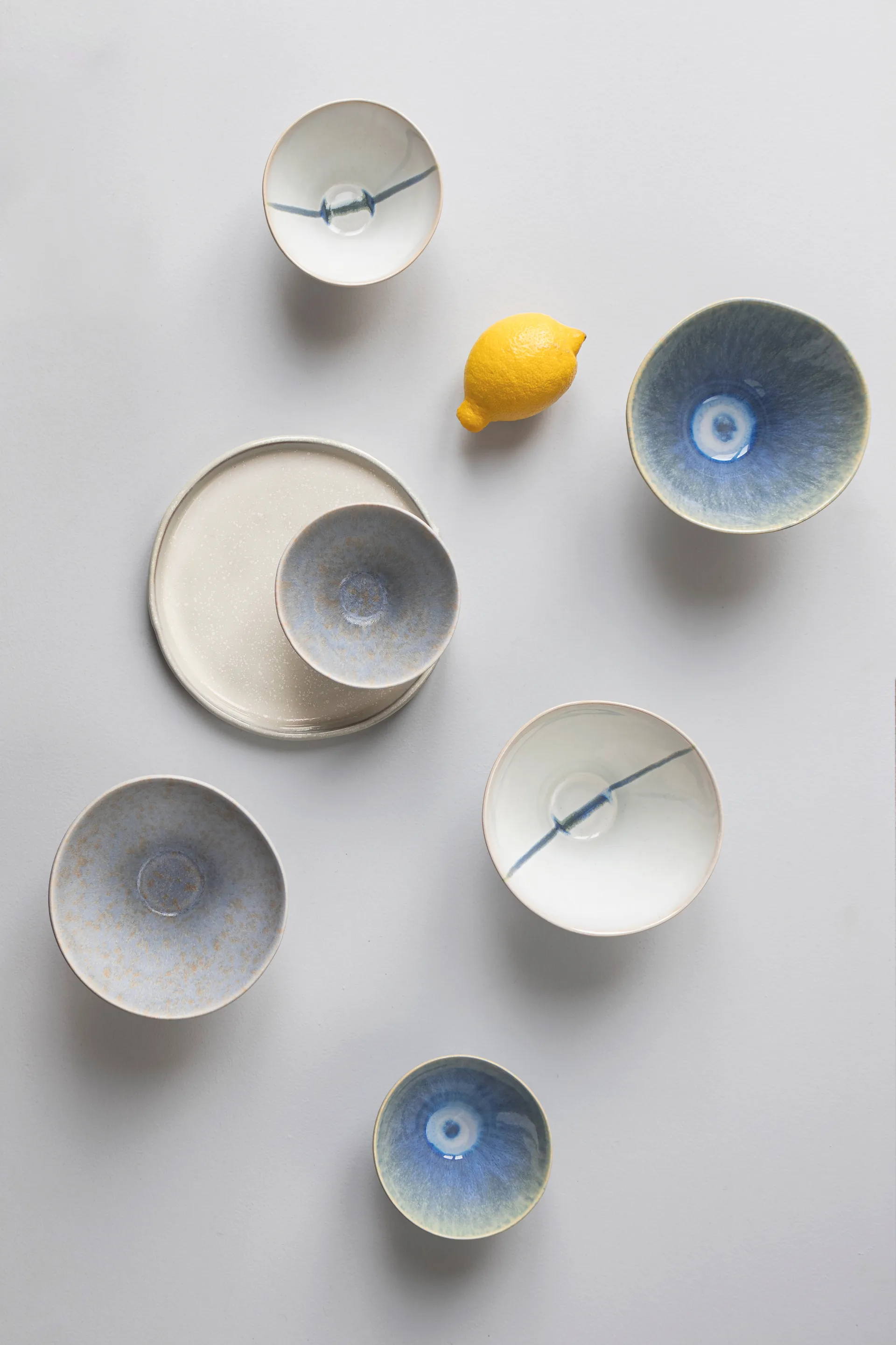 Elements Schale medium Ø15,5 cm 3-teilig, Blue Mette Ditmer