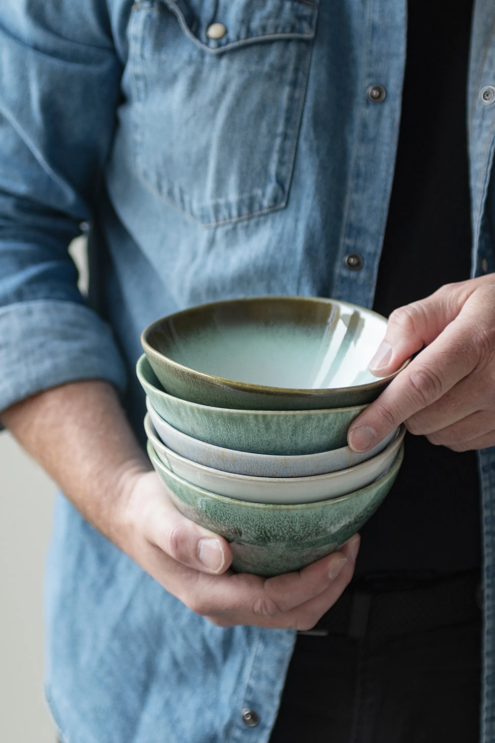 Elements Schale medium Ø15,5 cm 3-teilig, Green Mette Ditmer