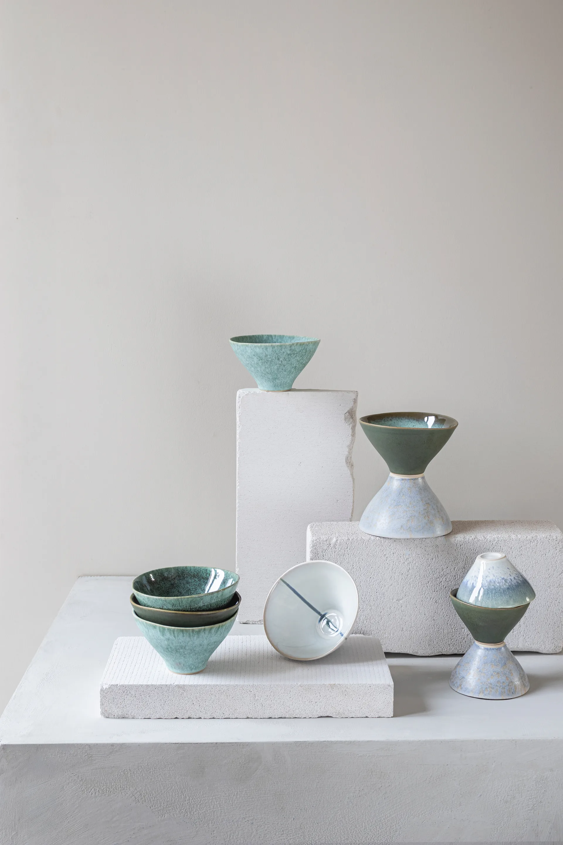 Elements Schale medium Ø15,5 cm 3-teilig, Green Mette Ditmer