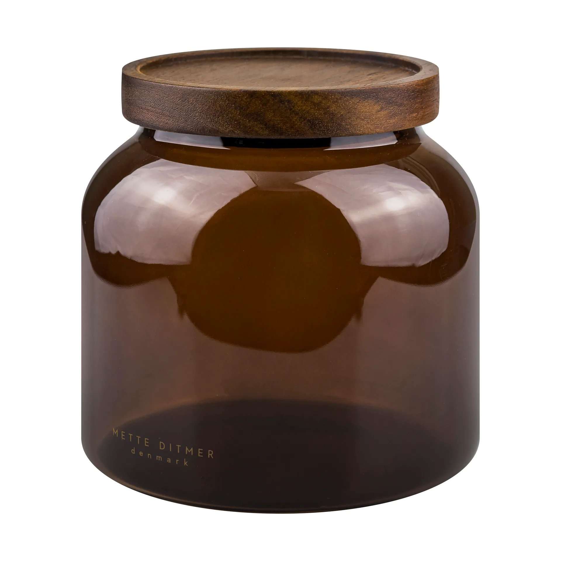 Luna Vorratsglas mit Deckel small 13 cm, Brown Mette Ditmer