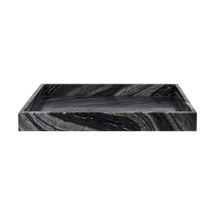Marble Dekorationstablett large 30x40 cm - Black-Grey - Mette Ditmer