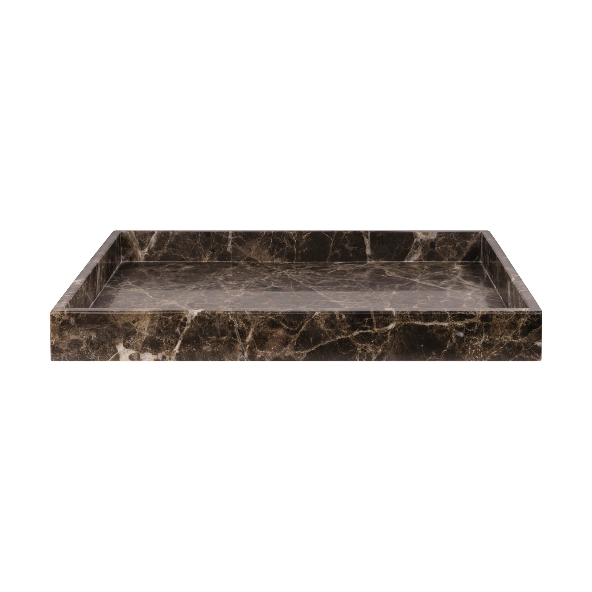 Marble Dekorationstablett large 30x40 cm, Brown Mette Ditmer