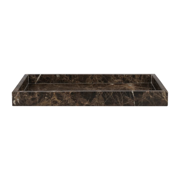 Marble Dekotablett 16 x 31 cm, Braun Mette Ditmer