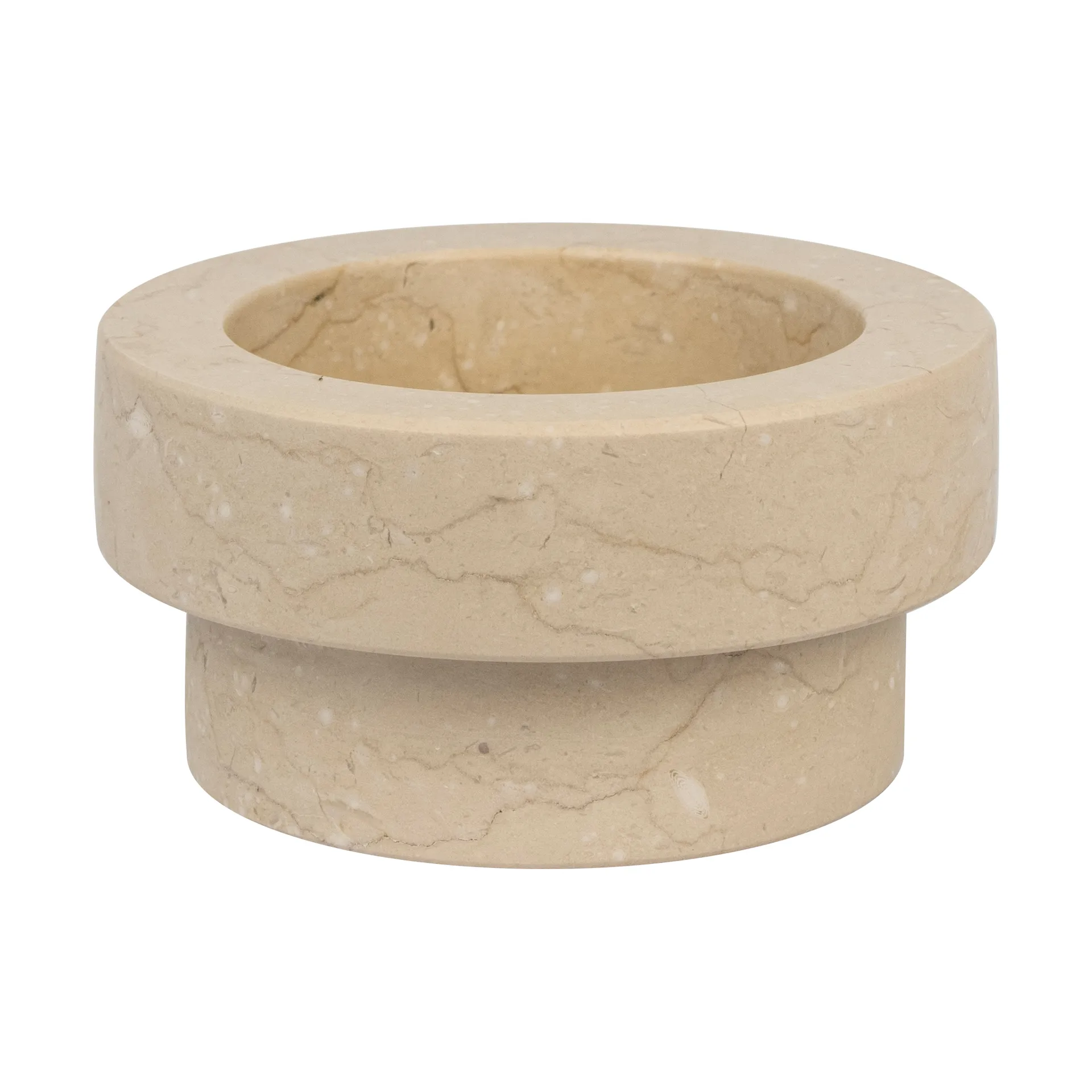 Marble Kerzenhalter für Blockkerze 5cm, Sand Mette Ditmer
