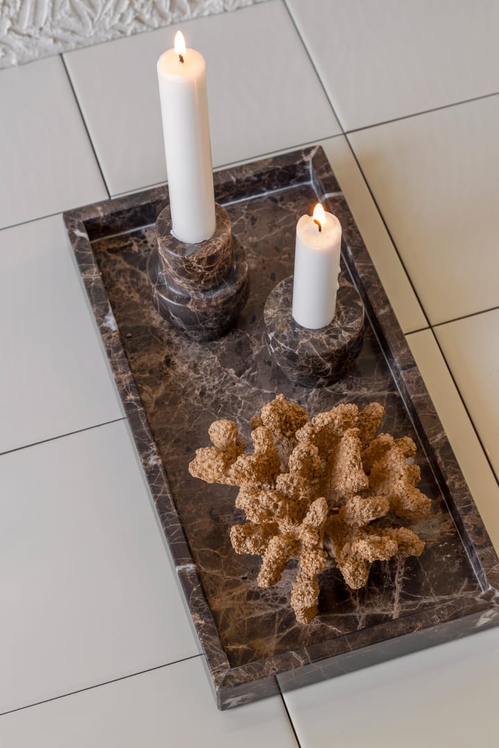 Marble Kerzenständer 5 cm, Braun Mette Ditmer