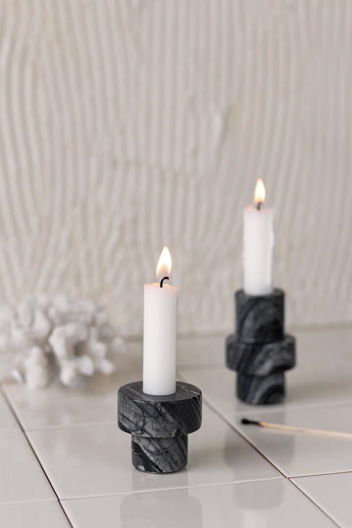 Marble Kerzenständer 5 cm, Grau Mette Ditmer