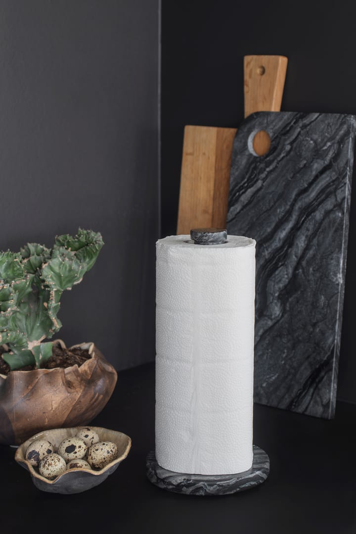 Marble Küchenrollenhalter, Black-Grey Mette Ditmer