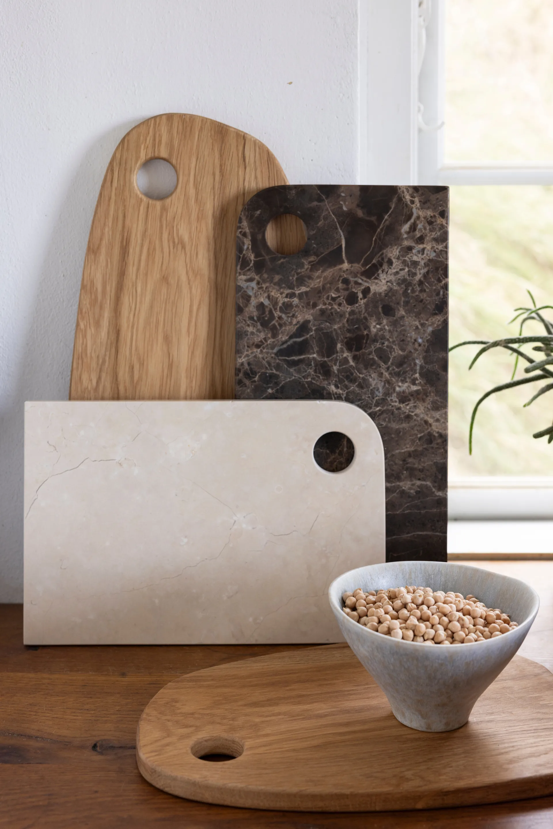 Marble Serviertablett medium 20x30 cm, Sand Mette Ditmer