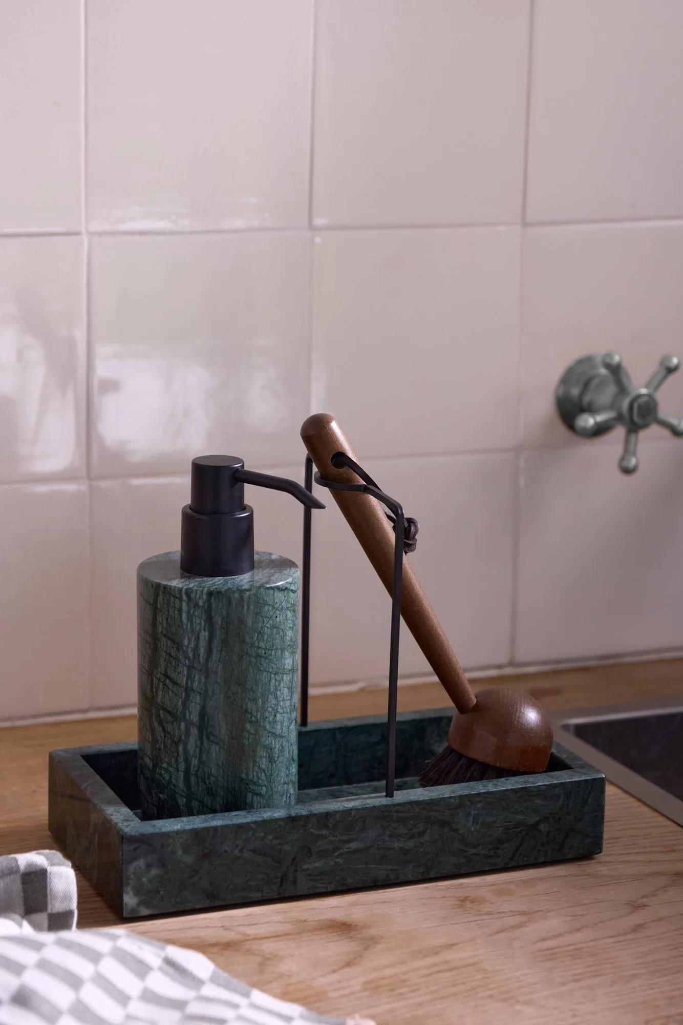 Marble Spülbecken organizer 12x23,5 cm, Grün Mette Ditmer
