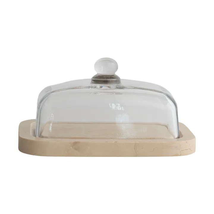 Marmor-Butterdose - Beige, 14x19,5x10,5 cm - Mette Ditmer