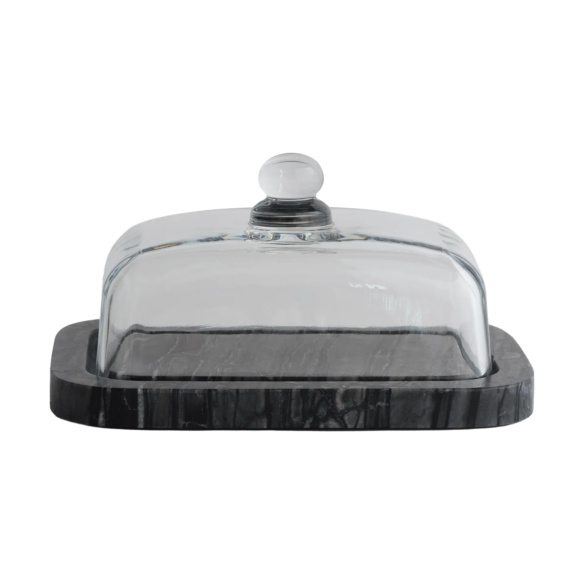 Marmor-Butterdose, Black-Grey (svart-grå), 14x19,5x10,5 cm Mette Ditmer