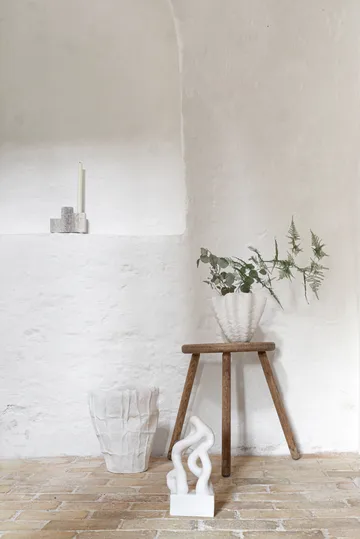 Shell Vase - Small, 22 cm, white - Mette Ditmer