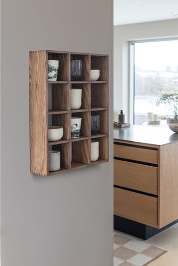 Showcase Wandregal 40x53 cm - Dark Oiled Oak - Mette Ditmer