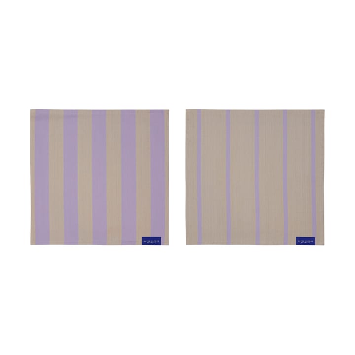 Stripes Geschirrtuch 33x33 cm 2er-Pack, Sand Mette Ditmer