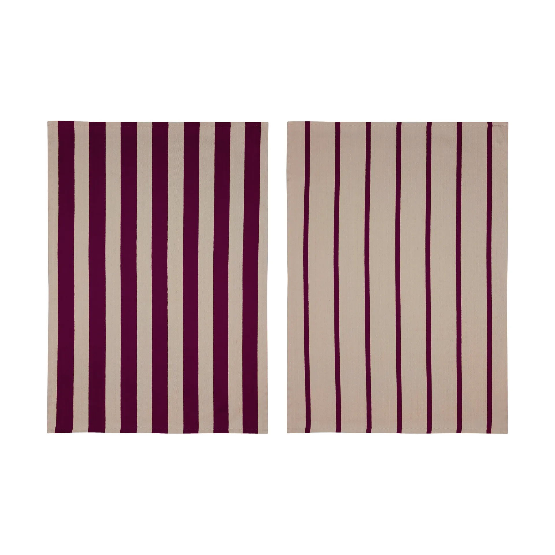 Stripes Küchenhandtuch 50x70 cm 2er-Pack, Red-Beige (röd-beige), 50x70 cm Mette Ditmer