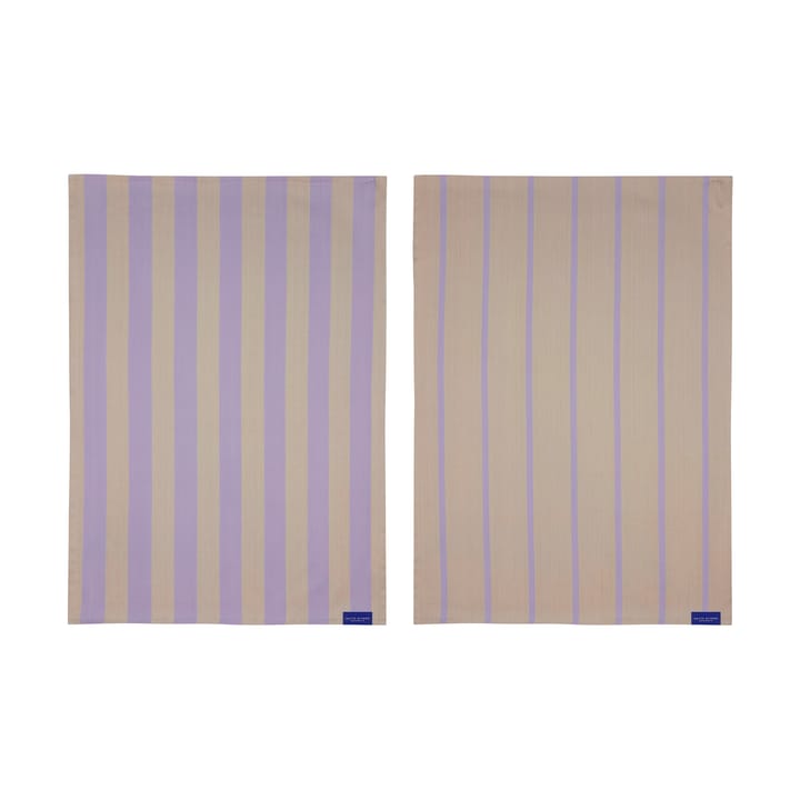 Stripes Küchenhandtuch 50x70 cm 2er-Pack, Sand Mette Ditmer