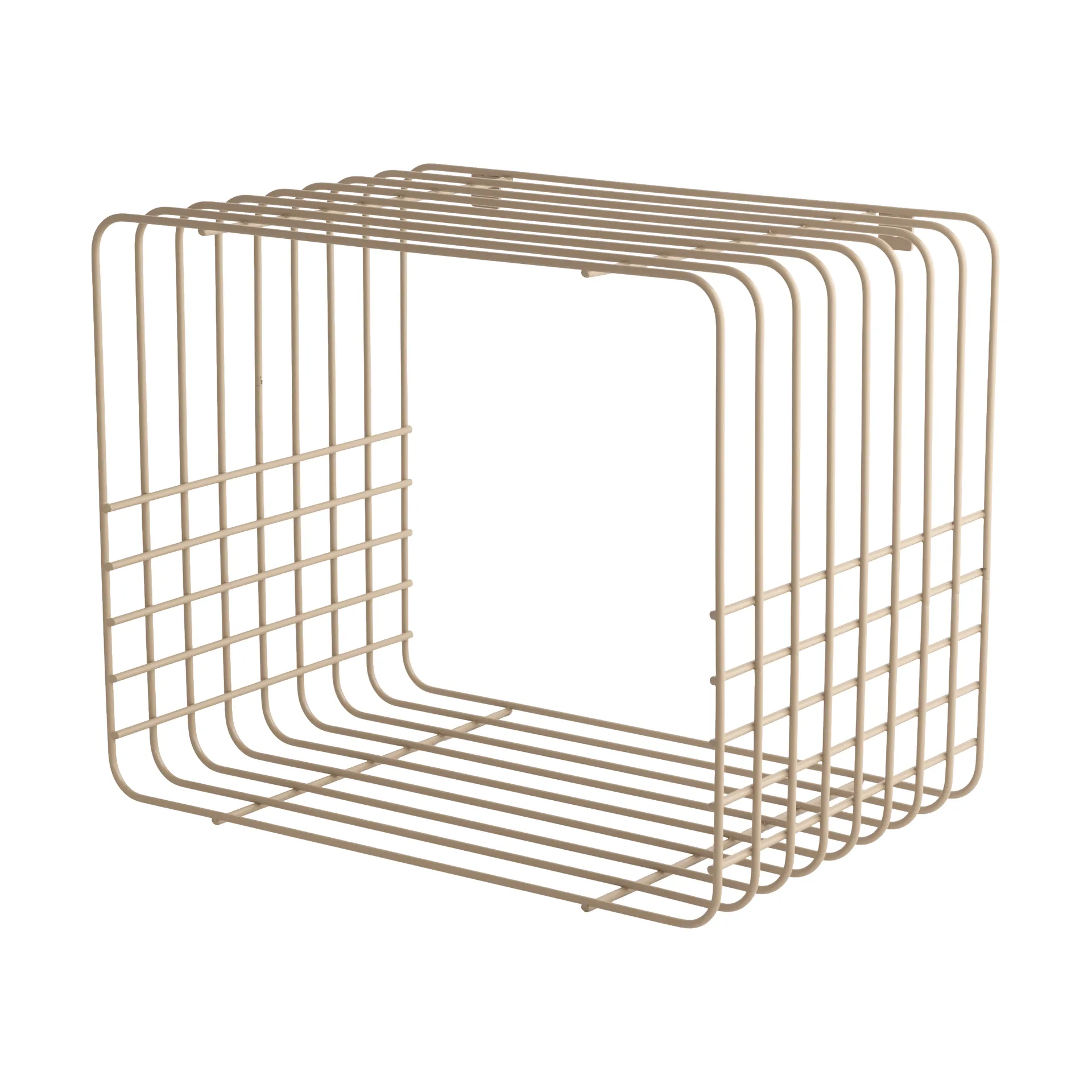 Wire Wandregal, Kurz, beige, 26x38x30,5 cm Mette Ditmer