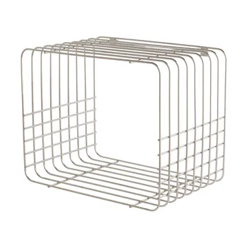 Wire Wandregal - Kurz, Chrom, 26x38x30,5 cm - Mette Ditmer