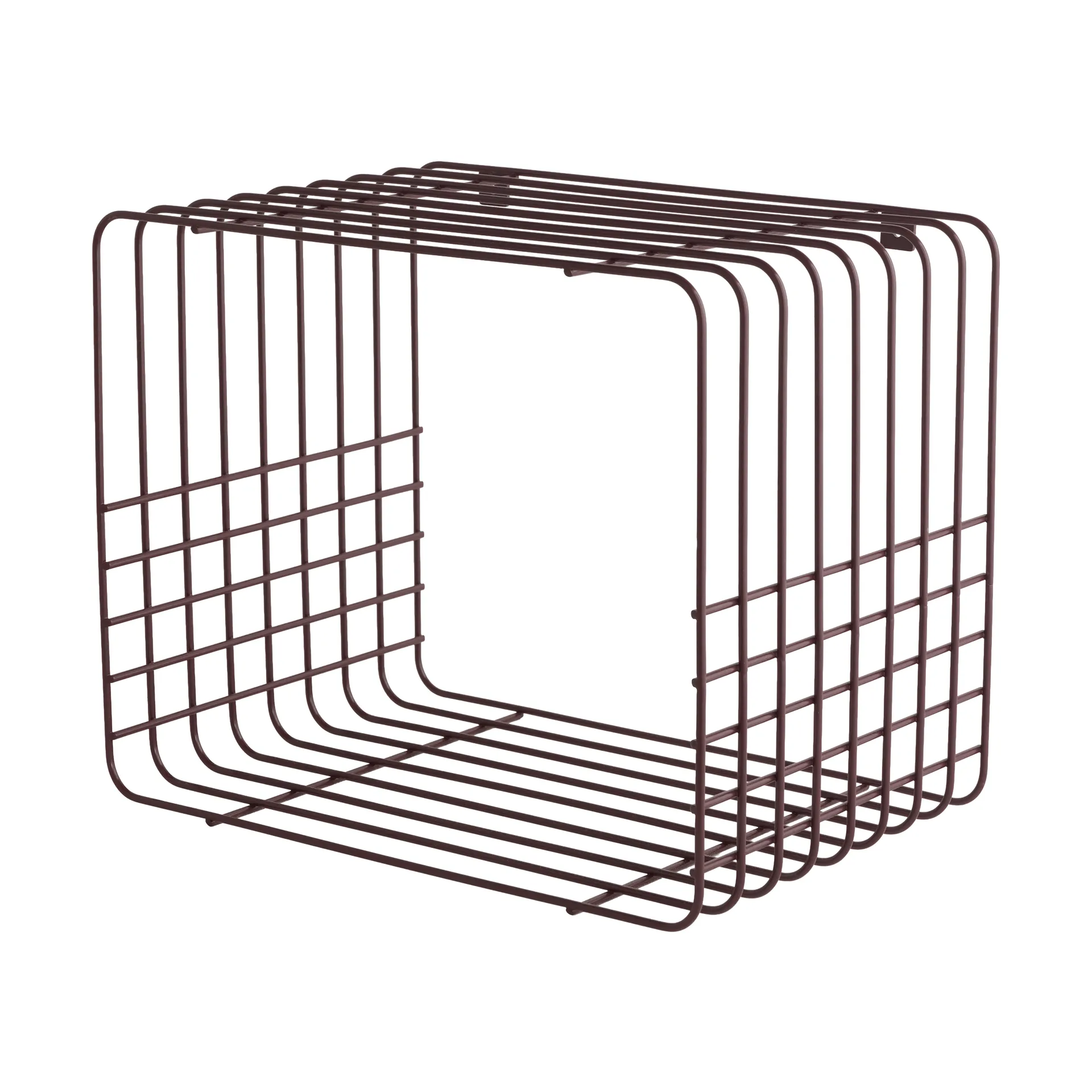 Wire Wandregal, Short, Rot, 26x38x30,5 cm Mette Ditmer