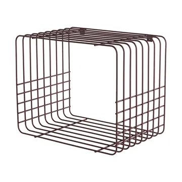 Wire Wandregal - Short, Rot, 26x38x30,5 cm - Mette Ditmer