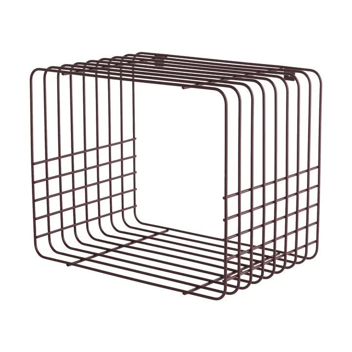 Wire Wandregal - Short, Rot, 26x38x30,5 cm - Mette Ditmer