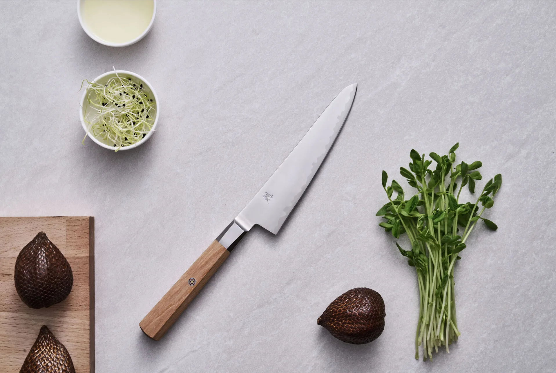 Koya 4000FC Shotoh Allzweckmesser hoch 14 cm, Pakkaholz Miyabi