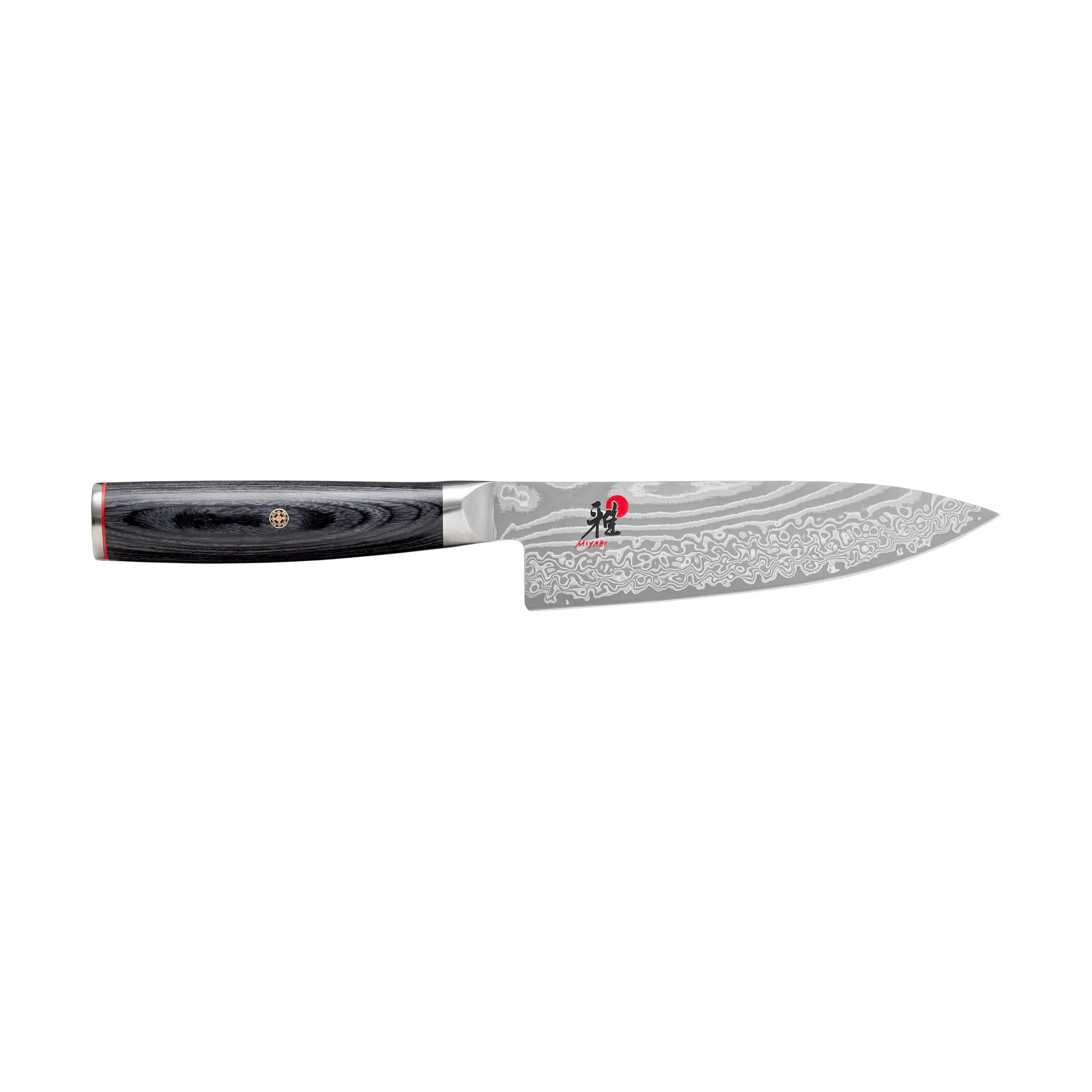 Raw 5000FCD Küchenmesser Gyutoh 16 cm, Damaskus-schwarz Miyabi