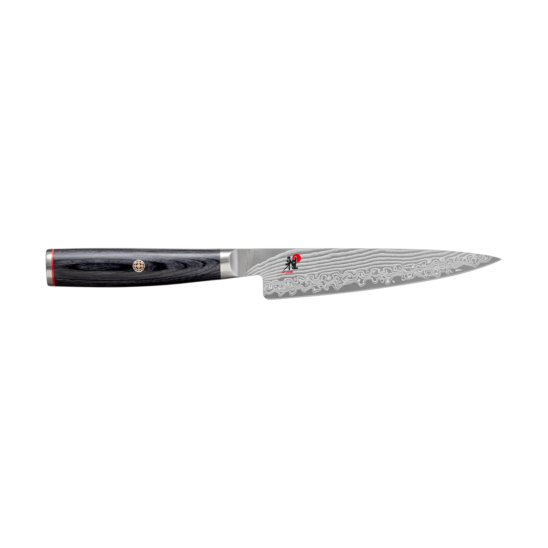 Raw 5000FCD Shotoh Schälmesser 13 cm, Damaskus-schwarz Miyabi