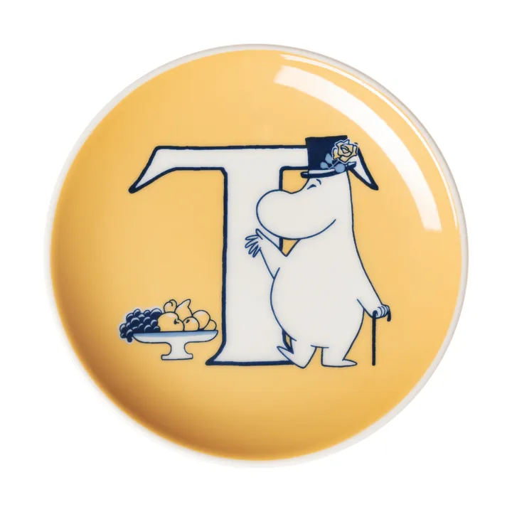 ABC Mumin Mini-Teller - T, 10,5 cm - Moomin Arabia