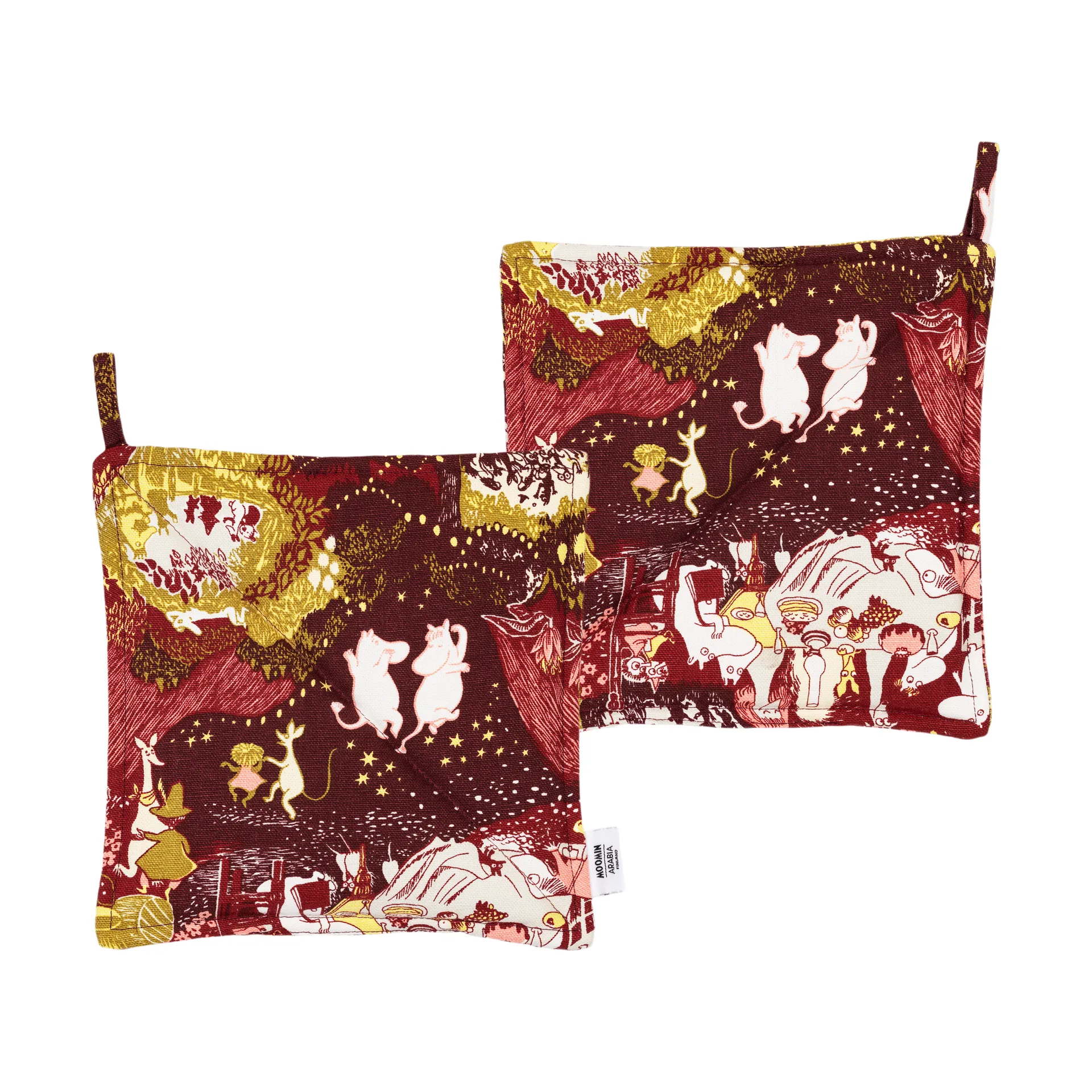 Festive Moments Mumin Topflappen 2er-Pack, 22x22 cm Moomin Arabia