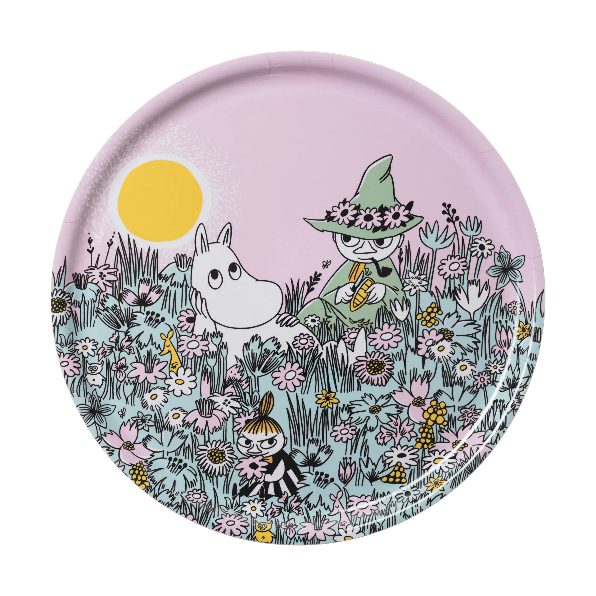 Friends Forever Mumin Tablett, Ø35 cm Moomin Arabia