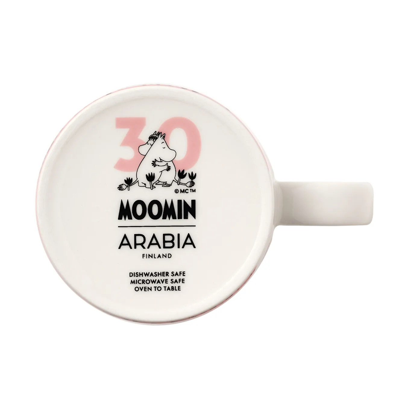 Liebe 30 Jahre Mumin Tasse & Teller Limited Edition, 2 Teile Moomin Arabia