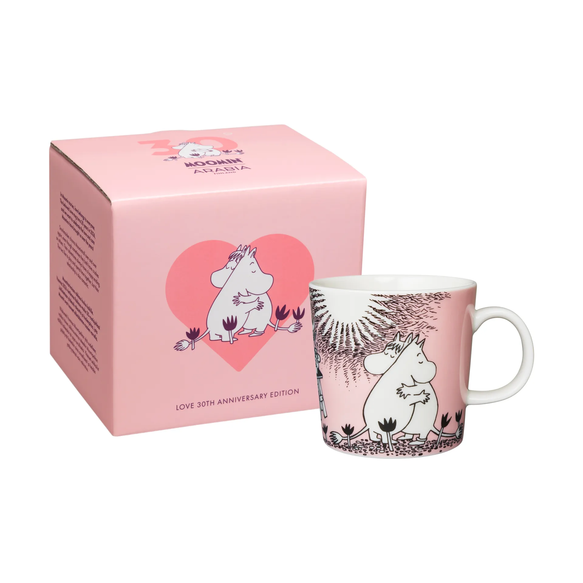 Liebe 30 Jahre Muminbecher Geschenkbox, 30 cl Moomin Arabia