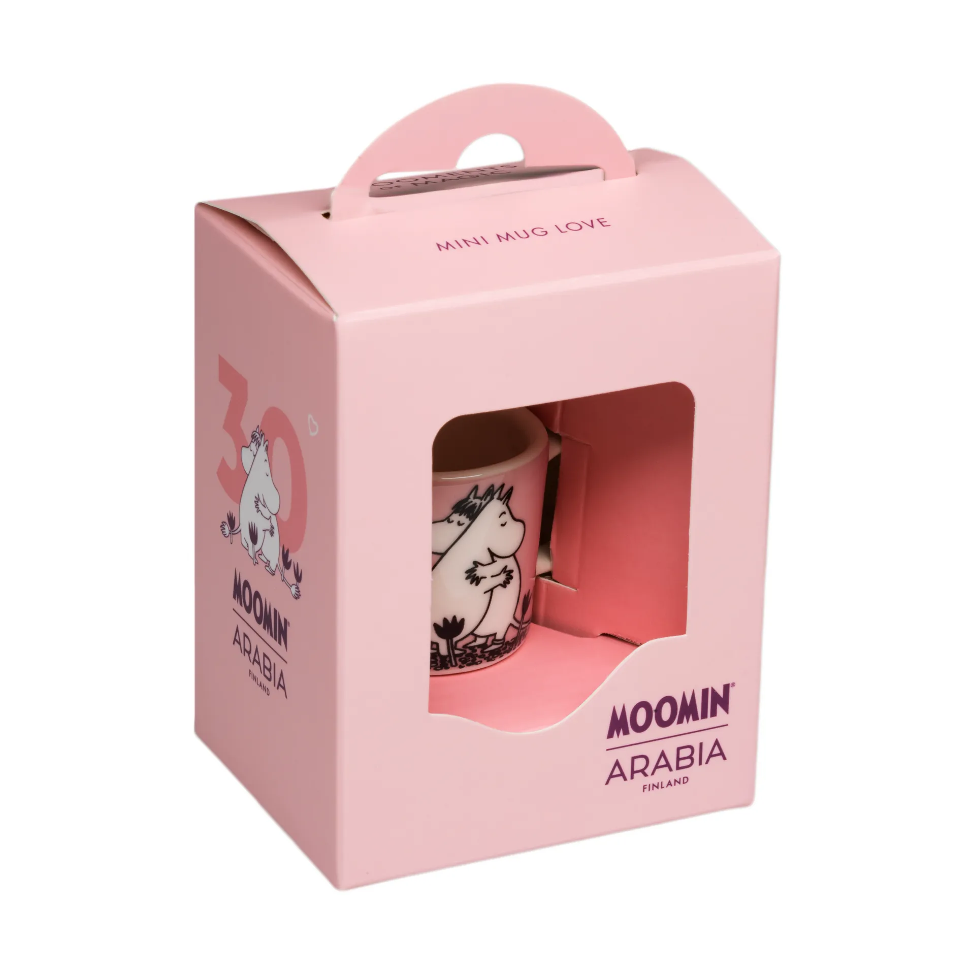 Liebe Mumin Miniminibecher Geschenkbox, Rosa Moomin Arabia